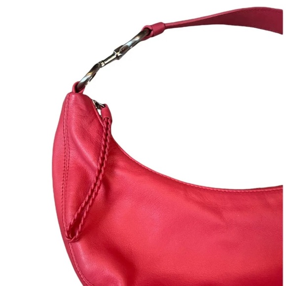 NWT Vintage Y2K Baby Purse Pink Leather Ann Taylor - Picture 2 of 7